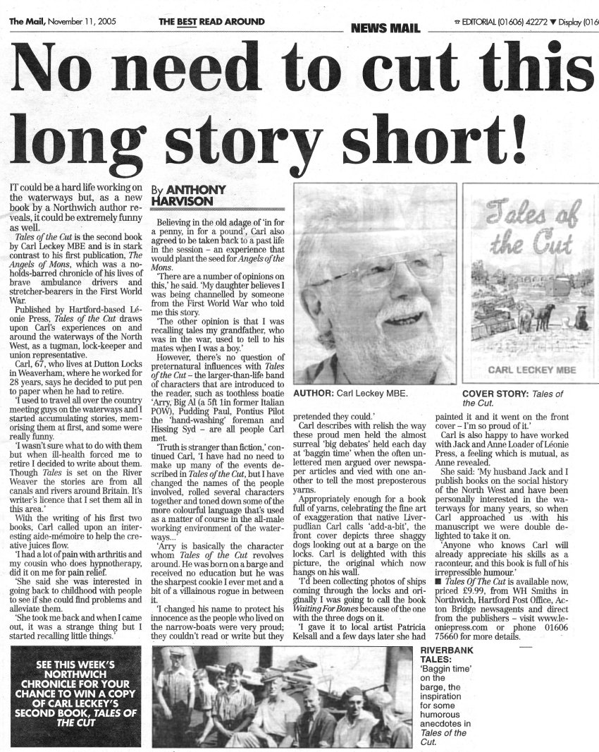 Anthony Harvison's Northwich Mail review of 